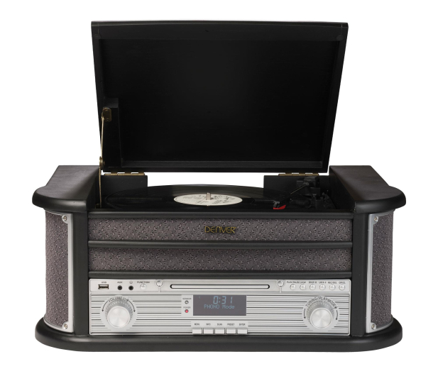 Denver MRD-51 z gramofonem czarne - 1348285 - zdjęcie